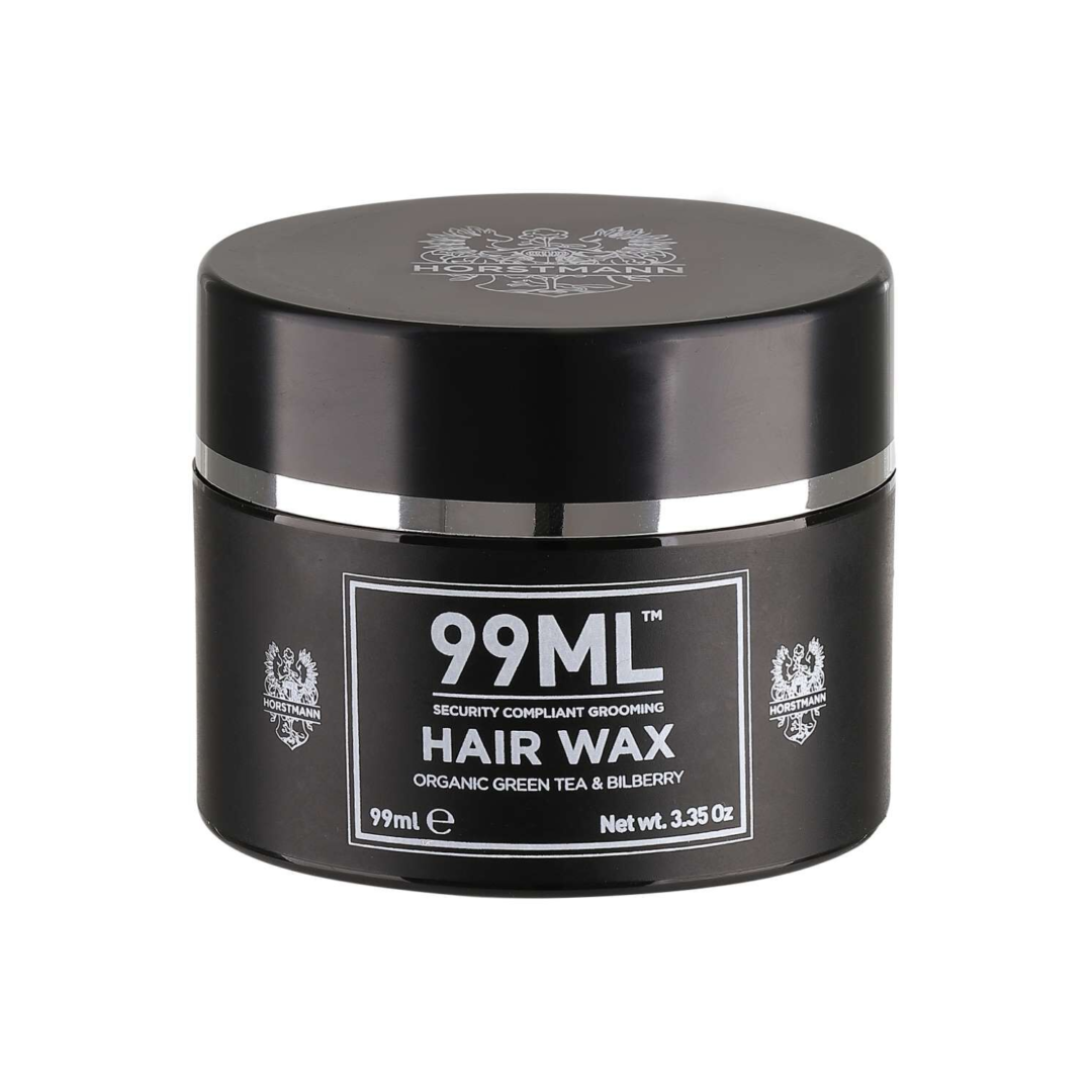 99ML organic and vegan hair wax in travel-friendly size, ideal for styling on the go